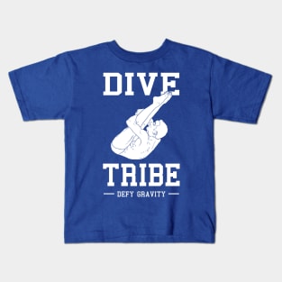 Mens Diving Dive Tribe 2 Springboard Platform Diver Kids T-Shirt